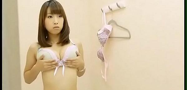  Sexy japanese wife trying out new lingerie